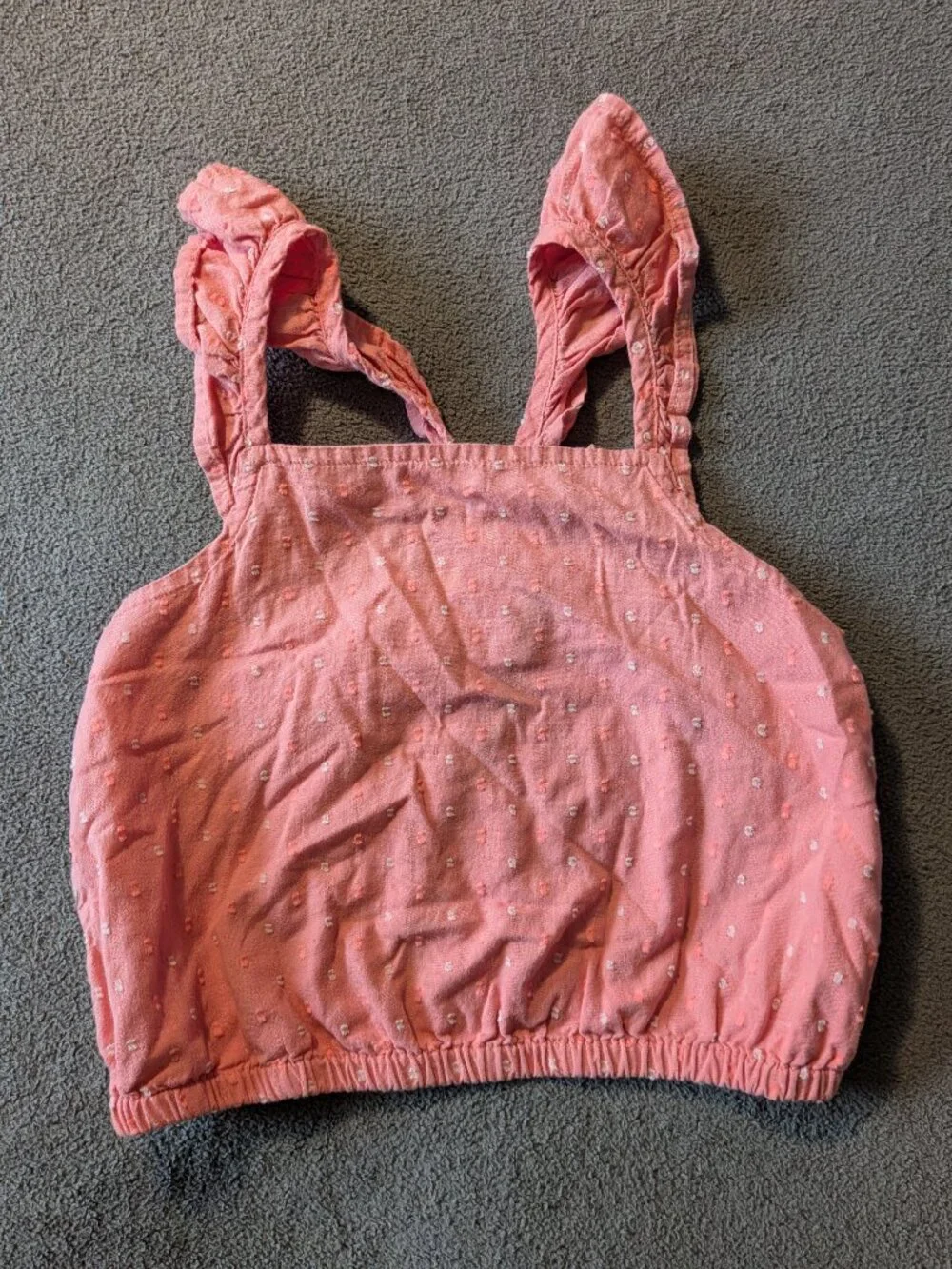 Gap Kids Girls Bundle 2pc Lilac Logo Top Size 5 Pink Ruffle Top Size S